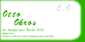 otto okros business card