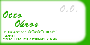 otto okros business card